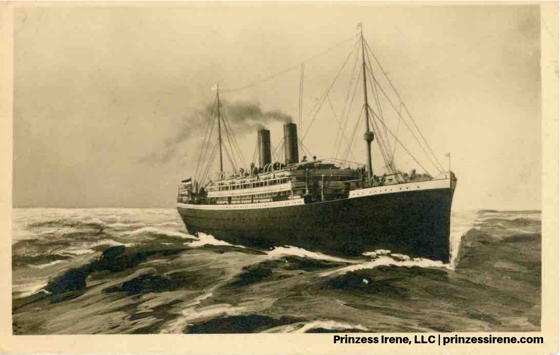 Prinzess Irene. Postcard, postmarked March 29, 1914